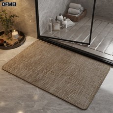DFMEI 浴室地墊吸水速幹防滑墊衛生間廁所進門口腳踩踏墊子入戶門玄關墊, 40*60