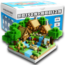 네오 크래프트 랜덤 자석블럭 캐릭터 세트 장난감, (오늘출발) 자석블럭 150개 + 캐릭터 12개, 1개