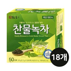 담터 찬물녹차, 18개, 50개입, 1.2g