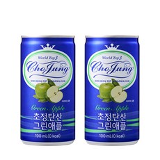 초정탄산수 그린애플 탄산수, 90개, 190ml