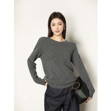 캐시미어 100% 겨울 니트 목폴라 라운드넥 긴팔 흰색 검정색 회색 갈색 S~L 인박카24516