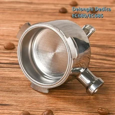 델롱기 데디카 EC680/685/EC890 바리스타용 싱글/더블 스파우트 커피 포터필터(헤드만) 에스프레소 핸들 교, 02 3 ears Double 2 shot, 01 51mm