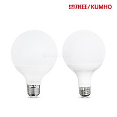 금호전기 번개표 LED 볼전구 숏 롱타입 12W E26