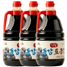 영월동강 토종 간장 1.8L 무방부제 시골 재래식 조선간장 국간장 집간장 대용량, 3개, 깊은맛