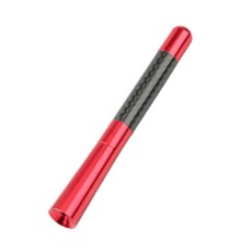 [주주파츠몰] 차량용 미니 카본 안테나 익스테리어 튜닝 교체형 용품 모음 호환 용품, 빨간색12cm