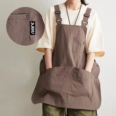 쥬비우 타슬론 포켓 앞치마, 1개, 브라운