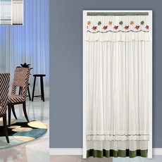 베란다문 레이스 문가리개 커튼 방문 주방 가림막 80x200cm 79000EA 1EA