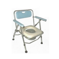 【海夫健康生活館】鋁合金 收合式 便盆椅 (加寬型)