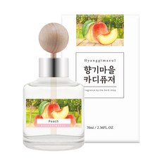 향기마을 차량용 디퓨저 70ml, 복숭아, 3개