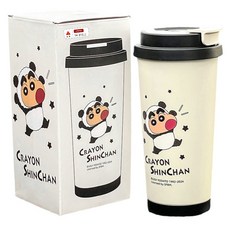 StarR 짱구는 못말려 보냉 보온병 QC-025, 1개, 550ml, 블랙