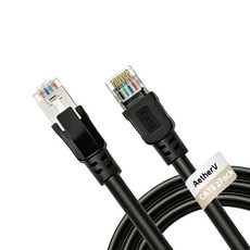 AetherV Cat8 이더넷 케이블 0FT 2PACK 게이밍 PS5 모뎀 라우터 X 박스0FT2PACK용 고속 헤비 듀티 LAN 네트워크 40Gbps 2000Mhz, 100FT