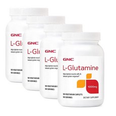 지엔씨 엘 글루타민 1000mg GNC L-Glutamine, 4개, 100정