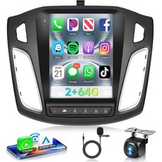 podofo 포드 포커스 2012-2018용 2G 64G 안드로이드 13 차량용 스테레오 라디오 무선 카플레이/안드로이드 오토 9.7인치 터치스크린 헤드 유닛 하이파이 오디오, 2G+64G