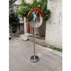 브랜드없음 인테리어 볼록거울 스탠드 조절식 포토존거울 카페 미러 기둥, 100cm + 기둥 2m 무게추 받침대
