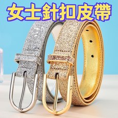 精選廠家熱賣新款時尚女裝腰帶 百搭韓版金色仿皮裝飾PU皮女士皮帶