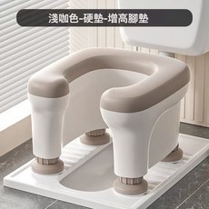 VANLUEE 兒童馬桶 如廁訓練 可水洗清潔, 如圖:硬墊-咖色
