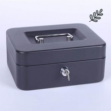 휴대용 캐시박스 소형 금속 금고 손잡이 열쇠잠금, 미니 레드 키