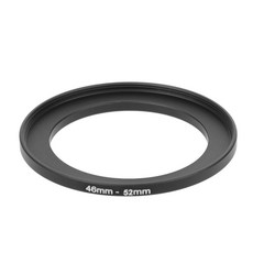 46mm에서 52mm 금속 스텝 업 링 렌즈 어댑터 필터 카메라 도구 액세서리 신제품, 1개, 4NB800395_LZQ, Black