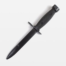 플라스틱 대검 402 M4 장착용 연습용 고무칼 플라스틱칼 무술 훈련용 호신술 소품, 흑색