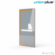 굿픽몰 직사각형 표지판 화장실안내판, 투명, 1개