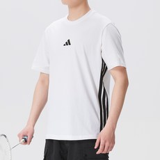아디다스 남성용 여름 심플한 디자인 반소매 티셔츠 JE6388