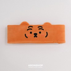 ARONSHOP MUZIK TIGER 洗臉髮帶, 1個, 橘胖虎款洗臉髮帶