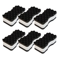 불스원 세차스펀지 6개 한박스 세차스펀지 세차패드 워시패드 세차스폰지 멀티스펀지 멀티스폰지 세차용품 자동차, 블랙