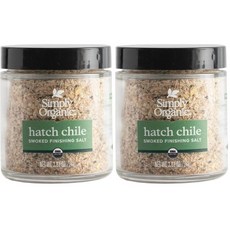 Simply Organic 훈제 훈연 소금 스모크 솔트 심플리 오가닉 해치 칠레 피니싱 2.61온스, 햇치 칠레 피니싱 솔트, 74g