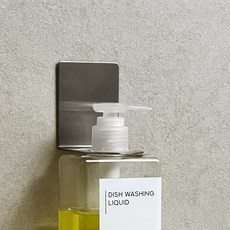 에브리윅 벽부착 스텐 샴푸 걸이 거치대 43mm(거품용), 실버, 1개