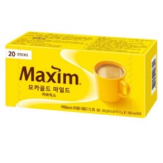 맥심 모카골드 마일드 커피믹스, 12g, 20개입, 1박스