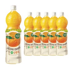 웅진 자연은 오렌지, 6개, 1.5L