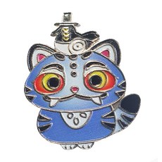 K-컬처 케데헌 호작도 호랑이 전통갓과까치 행운 민화 뱃지/박물관굿즈/한국전통기념품 공예품/한국관광 외국인친구들 국제학교 유학생 교환학생 바이어선물/Korean souvenirs, 호랑이'더피'