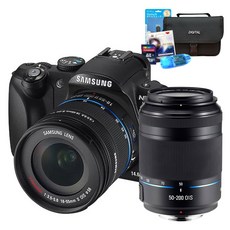 삼성카메라 NX11+18-55mm+50-200mm 더블렌즈+32GB+여행용가방+UV필터+리더기+청소도구셋 [풀세트 포함] k, 화이트