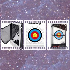 圓仔 AIRSOFT TARGET 進化版 A4兩用集彈靶 (強度升級，可堆疊) 現貨, 集彈靶+網子+靶紙, 1個