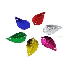 모조리마트 나뭇잎 스팽글 공예장식 반짝이소품 수공예, 24mm