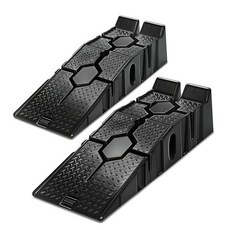 DNA Motoring 7\" Car Lift Ramp 9\" Working Width 2-Pack Vehicle Parking Ramp Stand - 2.5 T G.V.M C