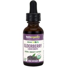 bareorganics 接骨木莓滴劑, 1個, 30毫升