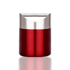 MEIISEO가정용 탁상 미니 휴지통 사무실 책상 다용도 쓰레기통, 와인 레드