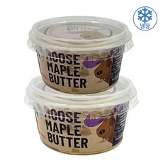 메이플 버터 MOOSE 무스 단풍시럽 버터 150G 팬케이크 버터 아이스박스 포장, 2개