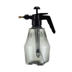 約翰家庭百貨 氣壓式澆花壺 1.5L 噴頭可調節, 灰, 1個