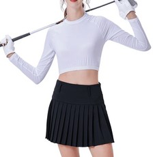 女款長袖運動上衣 透氣速乾 防曬修身 運動內衣 戶外高爾夫 游泳