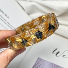 頂級太陽花鈦晶手排 16mm 59公克 寬版鈦晶手鍊 對花鈦晶手排, 1個