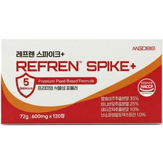 레프렌 스파이크 프리미엄 600mg 발효여주 바나바잎 돼지감자 추출물 대용량, 1개, 120정