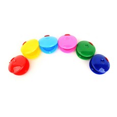 PJR 컬러 캐스터네츠 타악기 어린이 음악교구, 1개