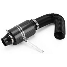 유니버셜 카본 파이버 콜드 피드 인덕션 키트 에어 인테이크 필터 박스 팬, Without Fan, 1개