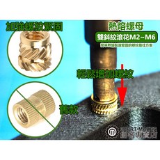 3DPRT 熱熔螺母 雙斜紋 塑膠 嵌入式 埋入式 注塑螺母 M2M2.5M3M4M5M6 3D列印必備, 1個, M5x6.5x5x7mm-2顆,⭐最低購買數量為 5 件-包含所有規格