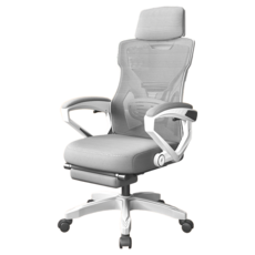 一體成形透氣網布乳膠坐墊工學椅 72 x 121~129cm 辦公/學生椅, 銀色