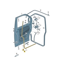 歐馬國際 福斯 T5 T6 T6.1 車門 前門 防水橡皮 防水膠條 德國原廠, 1個, 駕駛側 前左