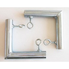 2피스 3.5cm(1 3/8인치) 양방향 L자형 코너 캐노피 피팅(FVFL) - 외부 직경이 3.8cm(1 5/16인치)인 3.5cm(1 3/8인치) EMT 파이프 또는 체인