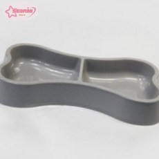 서락 푸르미 나비 쌍식기 애견물그릇, 1개